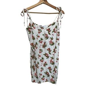 Reformation Cherry Print Mini Dress Size Medium Resortwear Beach
